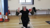 Lady on Resistance Machine, Virtual Gym, Franklin Hall, Spilsby, Lincolnshire