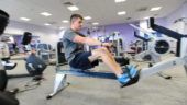 Man, Rowing Machine, Gym, Meridian Leisure Centre, Louth, Lincolnshire