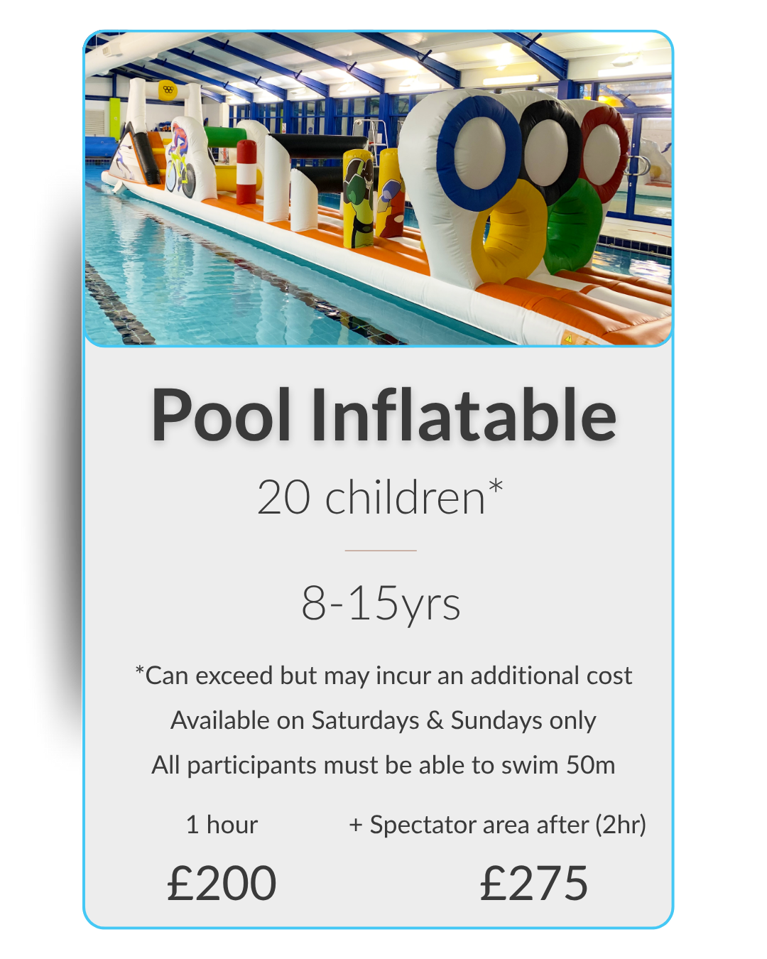 Birthday Parties at Horncastle Pool & Fitness Suite 1 Pool Inflatable Horncastle Birthday Party Block