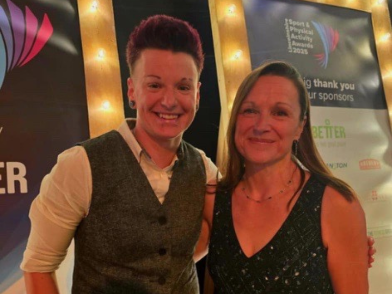Liezi Caron at the Active Lincolshire Awards 2025